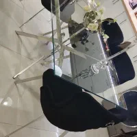 میز ناهارخوری ۶نفره استیل  نهارخوری