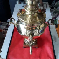 سماور زغالی قدیمی برنجی