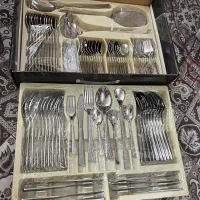 سرویس ِ کامل ِ قاشق چنگال. و ۲ سرویس چاقو و کفگیر