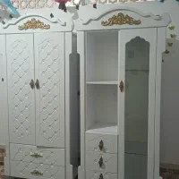 کمدلباس دودرب همراه باویترین کودک