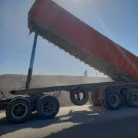 ماک کشنده معدنی با تریلی کمپرسی