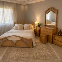 سرویس تختخواب دو نفره چوب روس