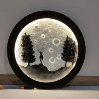 نقاشی ماه مدرن برجسته