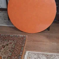 میز گرد فایبر گلس