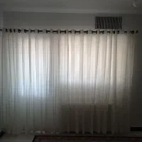 پرده حریر با زیر پرده
