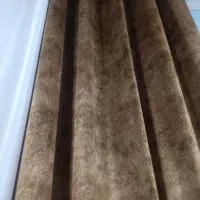 پرده قهوه ای مخمل