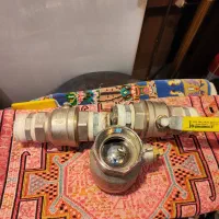۳عدد شیر فلکه برنجی سایز بزرگ ایتالیایی