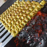 کوبیده مرغ . غذای خانگی مراسم و جشن . آشپزی.کترینگ