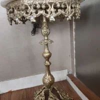 ** میز تلفن برنج با سنگ مرمر**