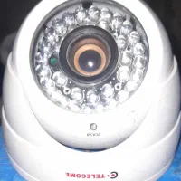 دوربین مداربسته کارکرده پروژکتور دید در شب