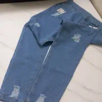 حراج شلوار لی آبی نونو تن نرفته