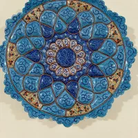 بشقاب مینا کاری