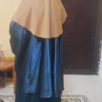 عبا رنگ سبزآبی کله غازی دولایه