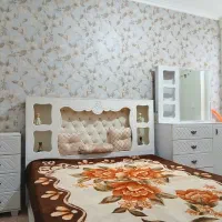 سرویس چوب دراور تخت دونفره  پاتختی