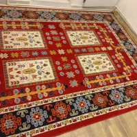 دو تخته فرش ۶ متری و ۴ متری رنگ لاکی