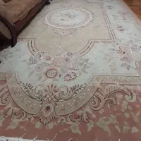 فرش ۱۲ متری طوسی صورتی رنگ جذاب