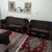 مبل ۶ نفره پارچه ترک در حد نو