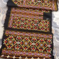 زی دخترانه زمینه دست دوز کامل چپی دوز