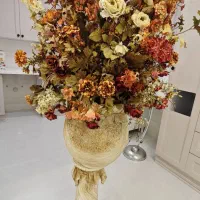 گلدان گل مصنوعی با پایه