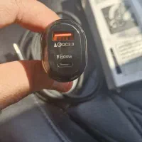 شارژر فندکی خودرو دو پورت USB و تایپ سی