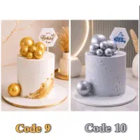 گوی شیشه ای برای کیک در ۱۹ رنگ مختلف