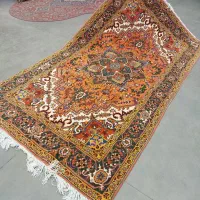فرش دستباف تک هریس پرده ای ۱۶۰ در ۲۵۰ ۴۰ رج
