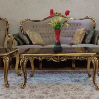 مبل نیم ست پنج نفره با ناهارخوری شش نفره استیل
