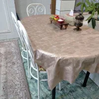 نیز نهاری چهارنفره نیز چوبی صندلی فلزی