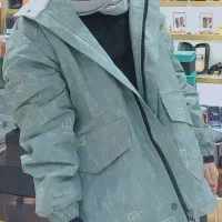 کاپشن سبز جنس ضد آب خارجی