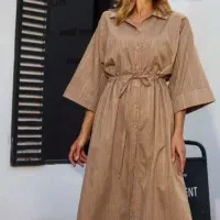 مانتو پیراهنی نخی زنانه