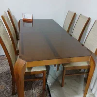 میز نهار خوری ۶ نفره سالم و در حد نو