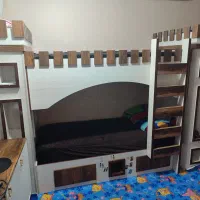 تخت خواب دو طبقه جنس محکم بدون تشک