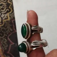انگشتر نقره دو دست دلبر ست