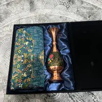 گلدان مسی همراه رو میزی