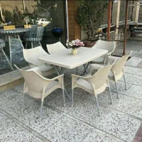 میز تاشو و صندلی حصیری