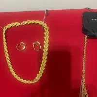 گردنبندوگوشواره ودستبند ژوپینگ ونقره
