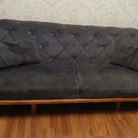 مبل ۸ نفره پایه چوب