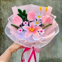 دسته گل پیپ پاکن با هدیه