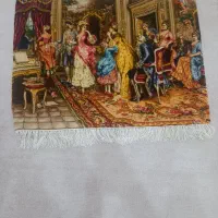 تابلو فرش دستبافت فرانسوی خداحافظی کاترین