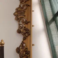 تاج پرده چوبی جهت پرده سالن