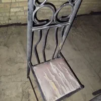 میزنهارخوری فلزی بادوصندلی