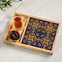 سینی با کاشی سنتی