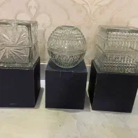جا دستمالی کریستال ،جاشمعی،گلدان،شکلات خوری