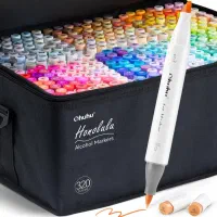 ماژیک اورجینال ohuhu با سر براش ۳۲۰ عددی نو