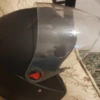 کلاه موتور مشکی بدون فک در حد نو نو