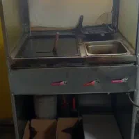 اجاق گاز ساندویچی و فر پیتزا صندوقی دوطبق