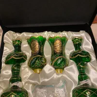 چراغ شمعدان لاله مذهبی سبز