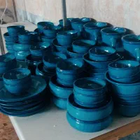 ظروف سفالی آبی