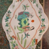 شیرینی خوری پایه دار مرغی قاجاری