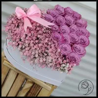 دسته گل روبانی